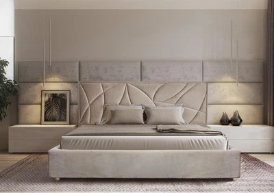 Кровать Двуспальная Aurora Premium 180 х 190 см Simple С дополнительной металлической цельносварной рамой Розовый