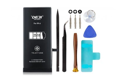Усиленный аккумулятор DEJI (2510 mAh) для iPhone 6 + Набор инструментов High Copy