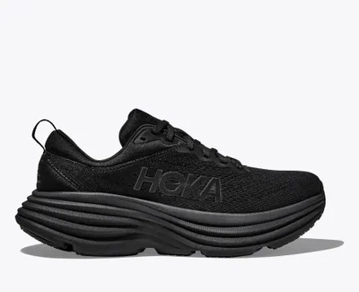 Жіночі кросівки HOKA ONE ONE BONDI 8 WIDE 1127954 BBLC 38 (EU 38, USA 6,5D, 23,5 см) чорні