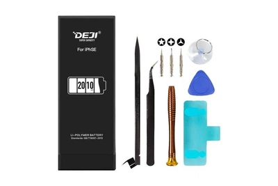 Усиленный аккумулятор DEJI (2010 mAh) для iPhone SE (2016) + Набор инструментов High Copy