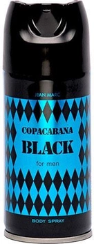 Dezodorant spray Jean Marc Copacabana Black For Men 150 ml (5908241713817)