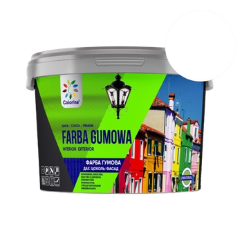 Краска резиновая для крыш и цоколей Colorina белая 3,6 кг