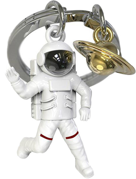 Брелок Metalmorphose Astronaut with Black Screen & Golden Saturn Charm (8000020592977)