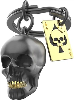 Брелок Metalmorphose Black Sull with Playing Card (8000020592987)