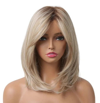 Перука Blond омбре, натуральне синтетичне волосся