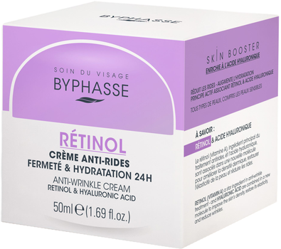 Przeciwzmarszczkowy krem do twarzy Byphasse z retinolem i kwasem hialuronowym 50 ml (8436097095346)