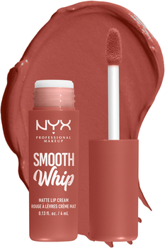 Рідка матова помада-крем для губ NYX Professional Makeup Smooth WHip 02 Kitty Belly 4 мл (800897131050)