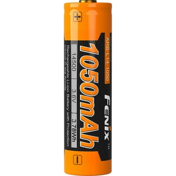 Аккумулятор Li-Ion 14500 Fenix ARB-L14-1050 1050 mAh, 3.6 V, 500 циклов, Orange (ARB-L14-1050)