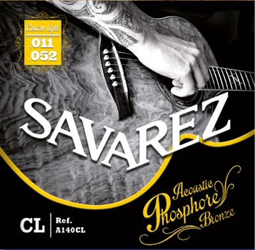 Струны для акустической гитары Savarez Acoustic A140CL Phosphor Bronze .011/.052 (124514)