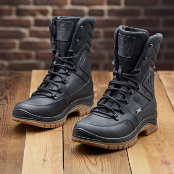 Берцы зимние тактические кожаные с мембраной Gore-Tex PAV Style Lab HARLAN 805 р.37 25см чорные (456222284547)