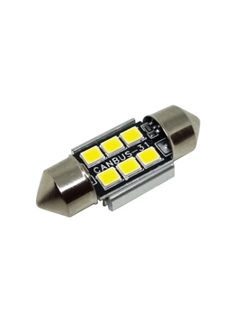 Светодиодная лампа C5W Festoon 6SMD 2835 Autoexpect 12V 31мм Белый с обманкой (31108)