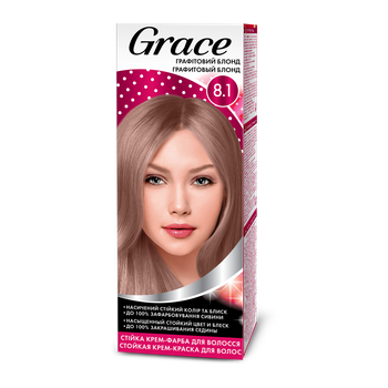 Стійка крем-фарба для волосся Grace Графітовий блонд 8.1 120 мл (1960551313)