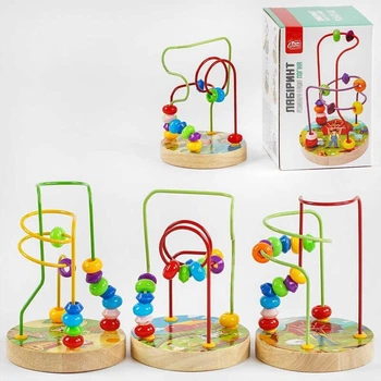Пальчиковый логический лабиринт 4FUN деревянный