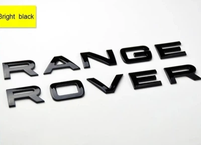Напис Range Rover Глянець Чорний Літери Рендж Ровер