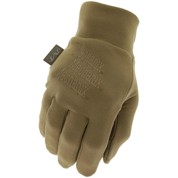 Рукавички тактичні Mechanix ColdWork Base Layer Coyote, Койот, розмір XL, сенсорні, теплі зимові рукавички