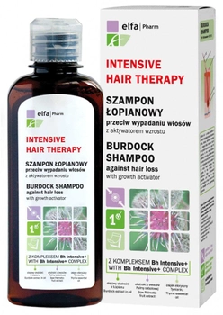 Szampon do włosów Elfa Pharm Intensive Hair Therapy Burdock łopianowy przeciw wypadaniu z aktywatorem wzrostu 200 ml (5901845500340)
