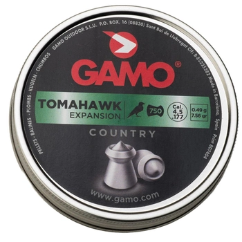 Пневматичні кулі Gamo Tomahawk XXL 4.5, 0.49 гр, 750 шт/уп