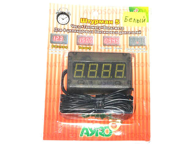 Штурман-5 (Тахом.+вольтм.12V+часы) (4 знака)