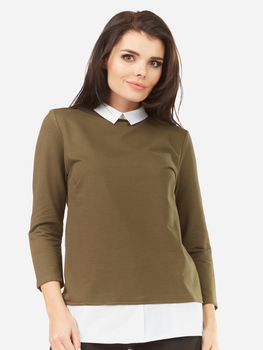 Bluzka damska elegancka Awama A208 L/XL Khaki (5902360519756)