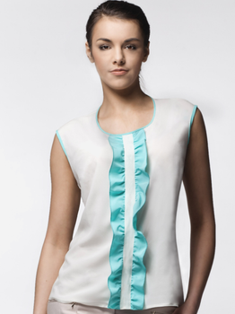 Блузка жіноча Awama A24 XL Екрю/М\'ятний (5902360500594)