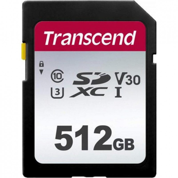 Карта памяти Transcend 512GB SDXC class 10 UHS-I (TS512GSDC300S) (171039)