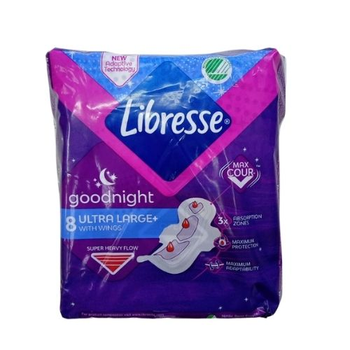Гігієнічні прокладки Libresse Ultra Goodnight Soft 8 шт.