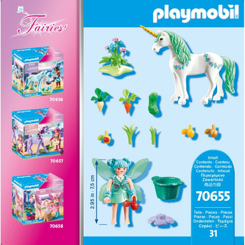 Zestaw figurek Playmobil Fairies Feeding Fairy with Unicorn (4008789706553)