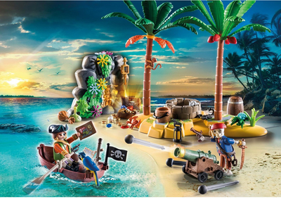 Набір фігурок Playmobil Pirates Pirate Treasure Island with Rowboat (4008789709622)