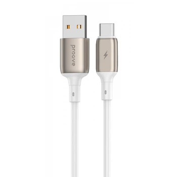Кабель Proove Flex Metal USB для Type-C 2.4A (1m) white