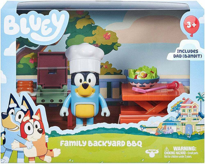 Набір фігурок TM Toys Bluey Mini Family Backyard BBQ Moose Toys (0630996130308)