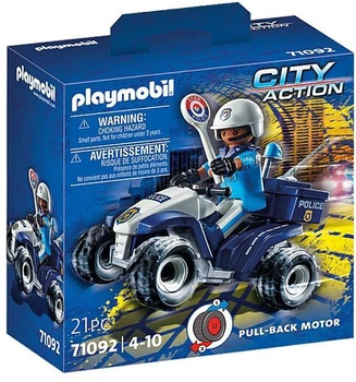 Фігурка Playmobil City Action Police Speed Quad 7.5 см (4008789710925)