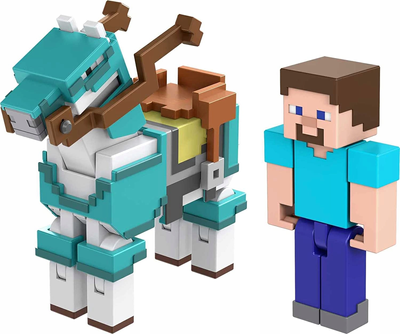 Zestaw figurek Mattel Minecraft Steve and Armored (0194735032068)