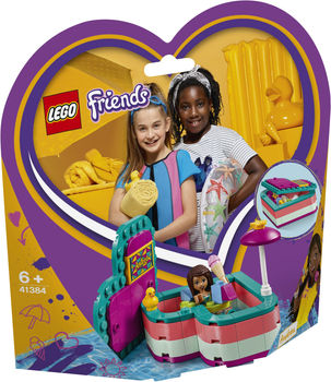 Zestaw klocków Lego Friends Letnie pudełko - serduszko dla Andrea 83 części (41384)