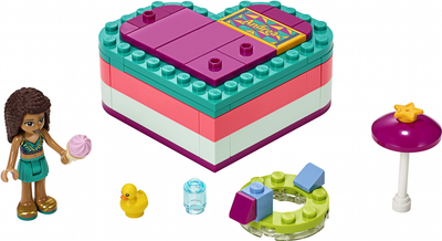 Zestaw klocków LEGO Friends Letnia skrzynka - serduszko dla Andrea 83 elementy (41384)