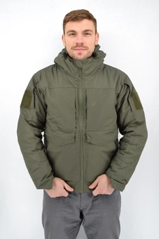 Зимова тактична куртка Eagle з підкладкою Omni-Heat та силіконовим утеплювачем Olive Green 5XL