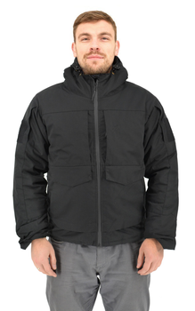 Зимова тактична куртка Eagle з підкладкою Omni-Heat та силіконовим утеплювачем Black 5XL