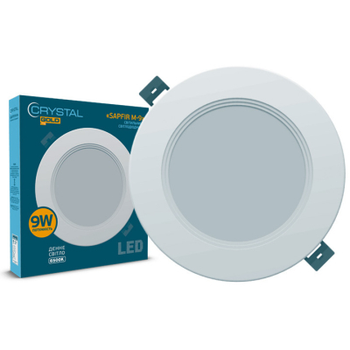 Светильник Crystal GOLD SAPFIR M- 9W 6500K (DNL-026)