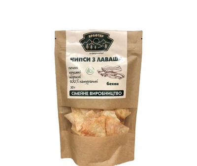 Чипси з лаваша Крафтяр Бекон 30 г