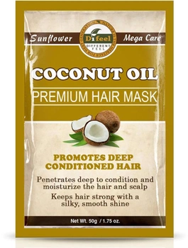 Maska do włosów Difeel Premium Deep Conditioning Hair Mask kondycjonująca Coconut Oil 50 g (711716362626)