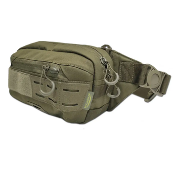 Поясная сумка-бананка Acropolis військова сумка на пояс сумка універсальна з системою Molle Олива