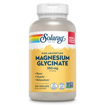 Magnesium Glycinate 350mg - 240 vcaps гліцинат магнію у великому форматі для м’язів, нервової системи, сну та кісток