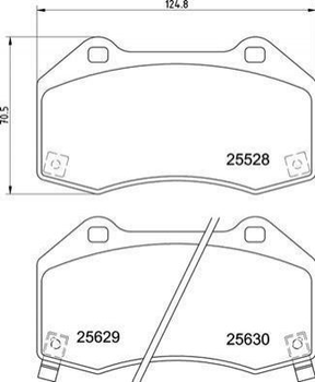 Тормозные колодки BREMBO P59094 Opel CORSA 95515503, 1605231, 1605145