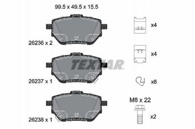 Гальмівні колодки TEXTAR 2623601 0446602410