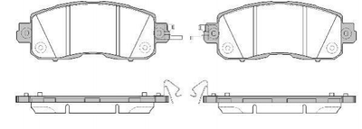 Колодки гальмівні ROADHOUSE 21517.04 Nissan Teana, Leaf D10603TA0A, D10603TA0B