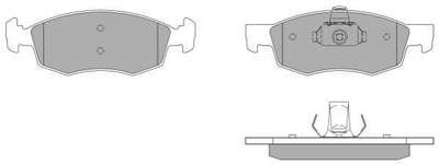 Тормозные колодки FREMAX FBP-1170 Fiat Doblo 77363496, 77362205, 9948870