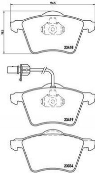 Гальмівні колодки BREMBO P85062 Ford Galaxy; Volkswagen Sharan 1151377, 1201124, 7M3698151B