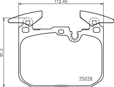 Тормозные колодки BREMBO P06098 34106872334