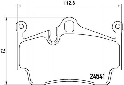 Тормозные колодки BREMBO P65028 98735293901