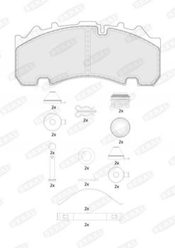 Тормозные колодки BERAL BCV29265TK