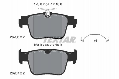 Гальмівні колодки TEXTAR 2620601 5WA698451A